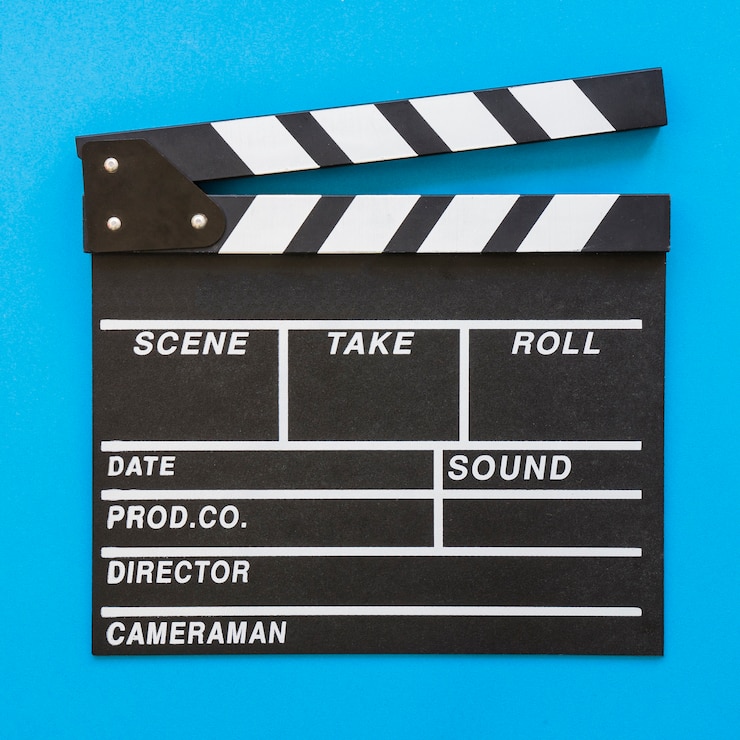 Foto gratuito close up clapperboard