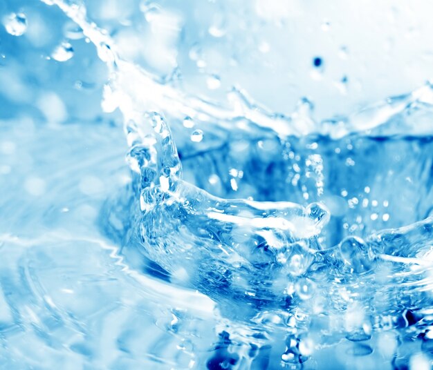 Close-up di acqua splash