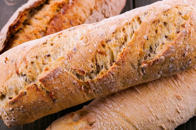 Close-up di pane integrale