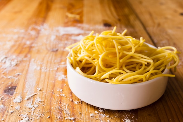 Close-up di pasta nella ciotola