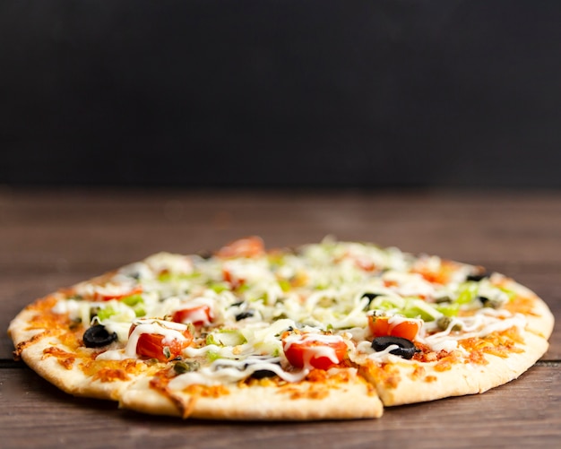 Close-up di pizza al forno