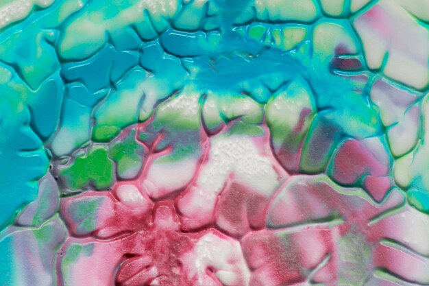 Close-up di texture di design decorativo con vernice colorata su schiuma
