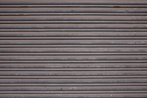 Closeup di un cancello metallico tipicamente trovato sugli edifici
