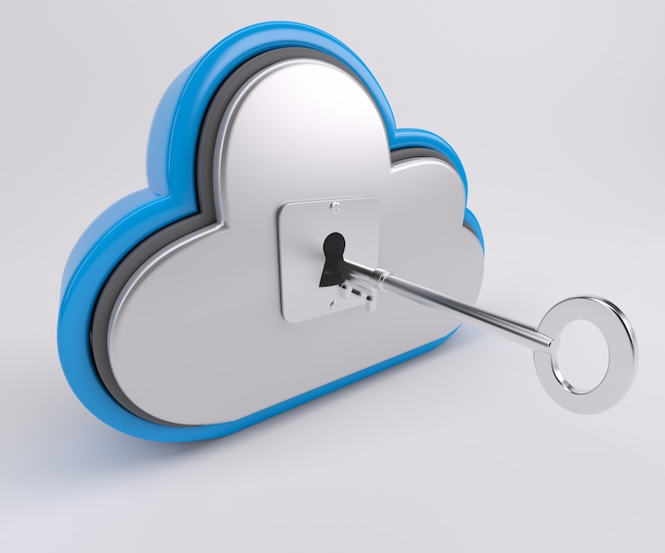 Foto gratuito cloud con chiave