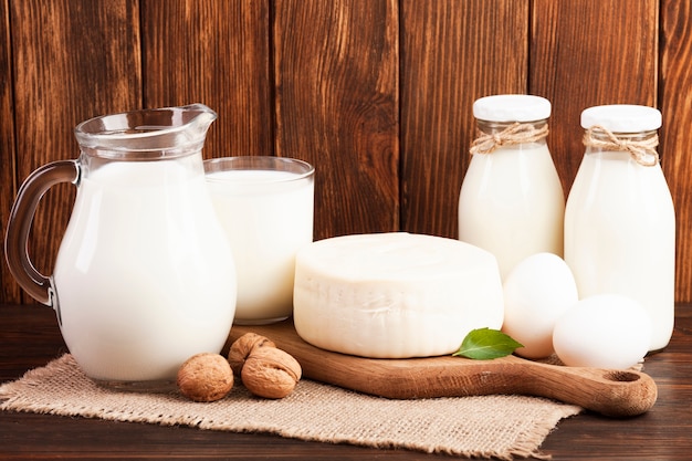 Colazione nutriente a base di latte