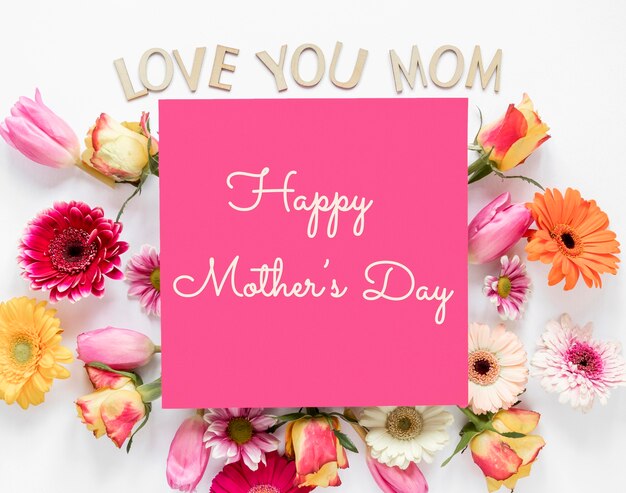Collage di auguri per la festa della madre