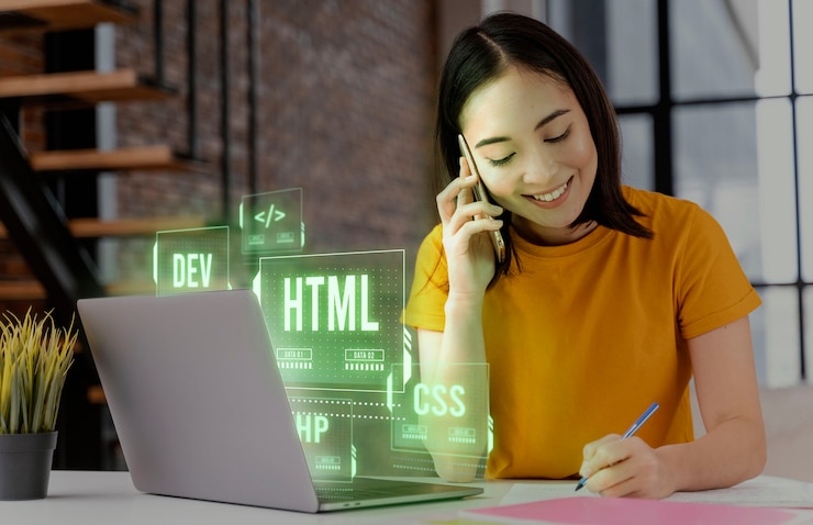 Foto gratuito collage di background di programmazione
