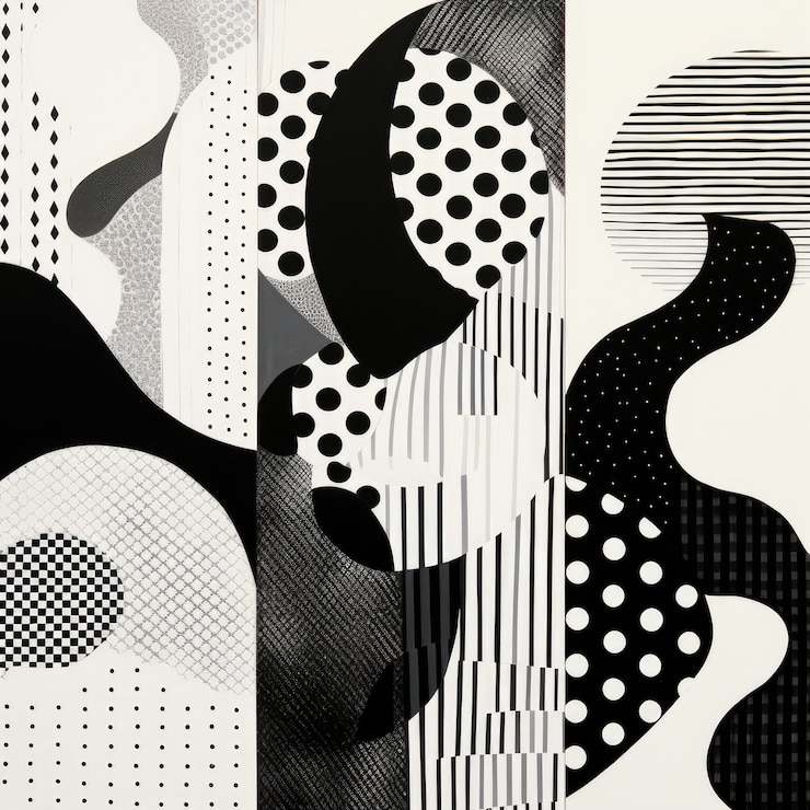 Foto gratuito collage monocromo a mezza tonalità