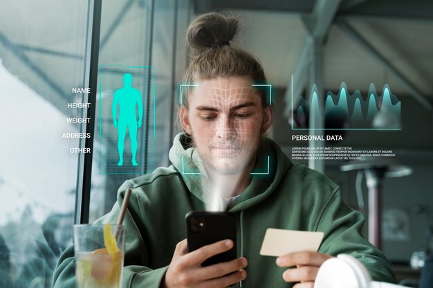 Collage per il riconoscimento facciale e l'identificazione personale