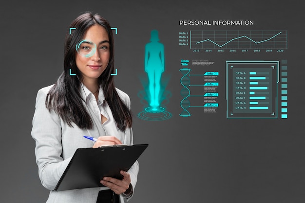 Collage per il riconoscimento facciale e l'identificazione personale