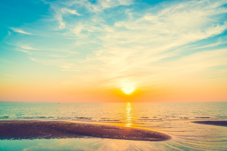 Foto gratuito colore blu cielo al tramonto bianco
