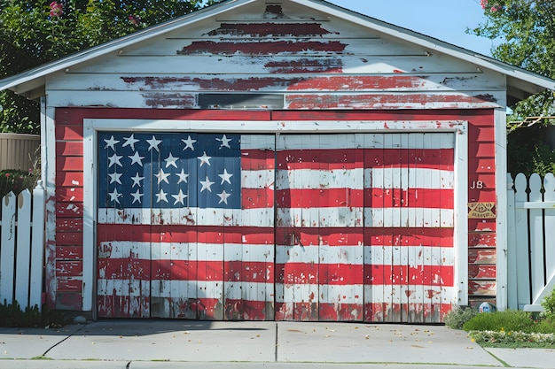 Colori americani decorazioni domestiche per la celebrazione del giorno dell'indipendenza