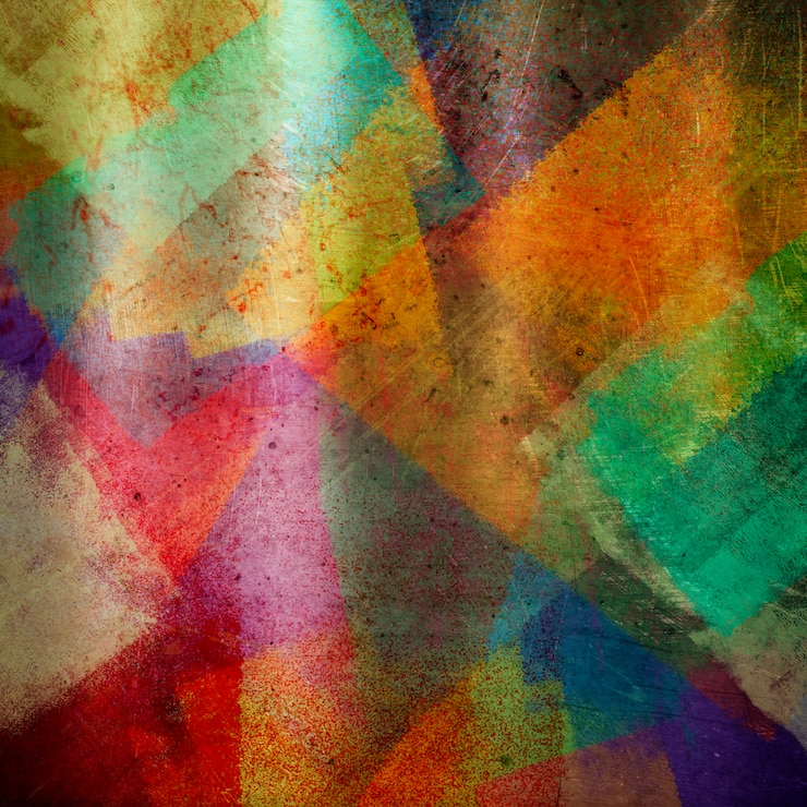 Foto gratuito colourful pittura astratta stile grunge