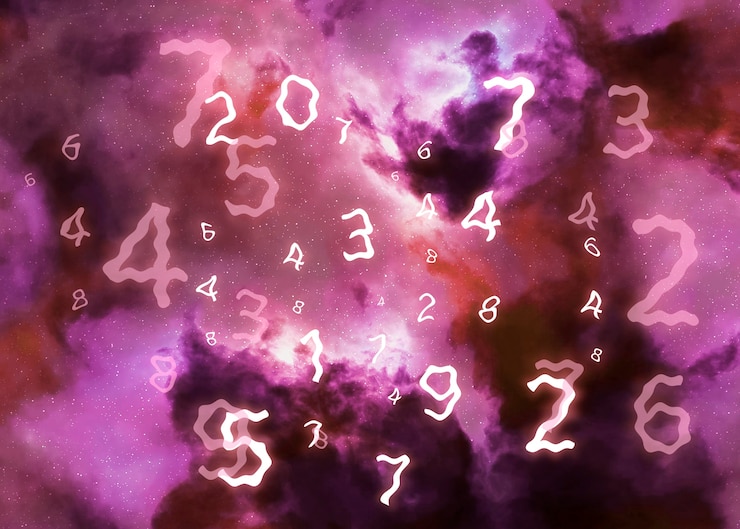 Foto gratuito composizione dei concetti numerologici