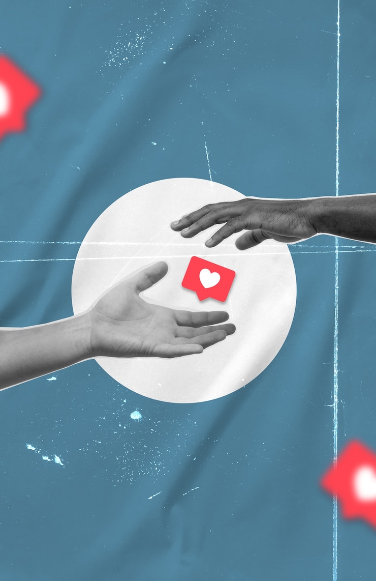 Foto gratuito composizione del concetto di social media
