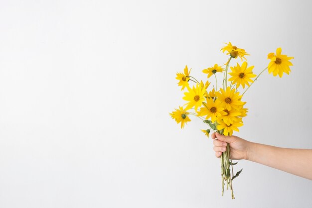 Composizione del giorno della pace con natura morta con fiore