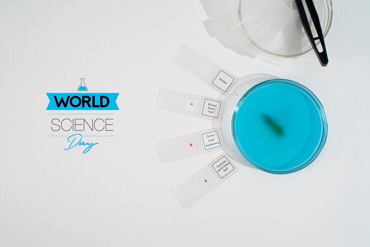 Foto gratuito composizione della ricerca per la giornata mondiale della scienza