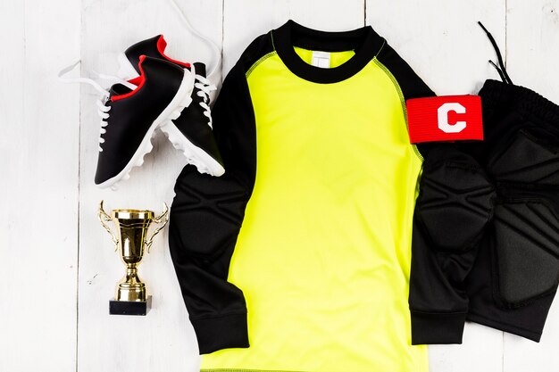 Composizione di calcio con maglia