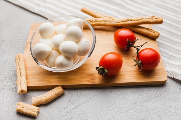 Composizione di mozzarella