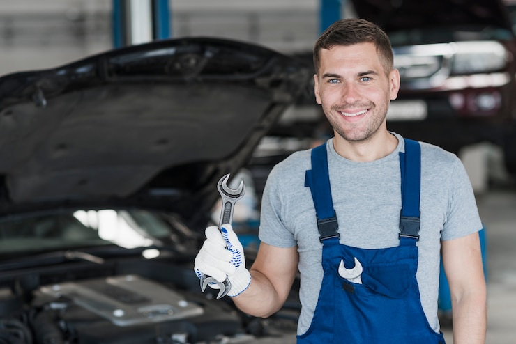 Foto gratuito composizione meccanica automobilistica moderna