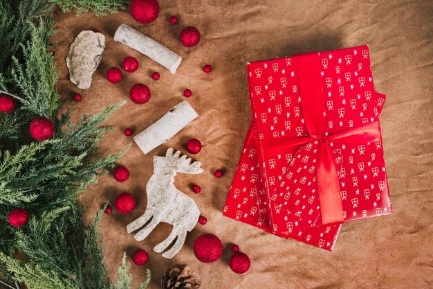 Composizione per Natale con doni