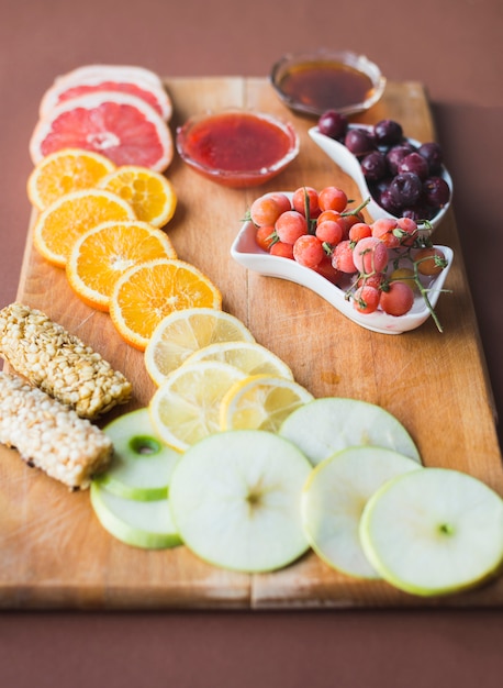 Composizione sana colazione