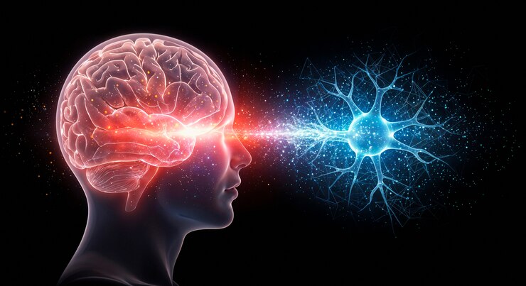 Foto gratuito comunicazione cerebrale e neuronale