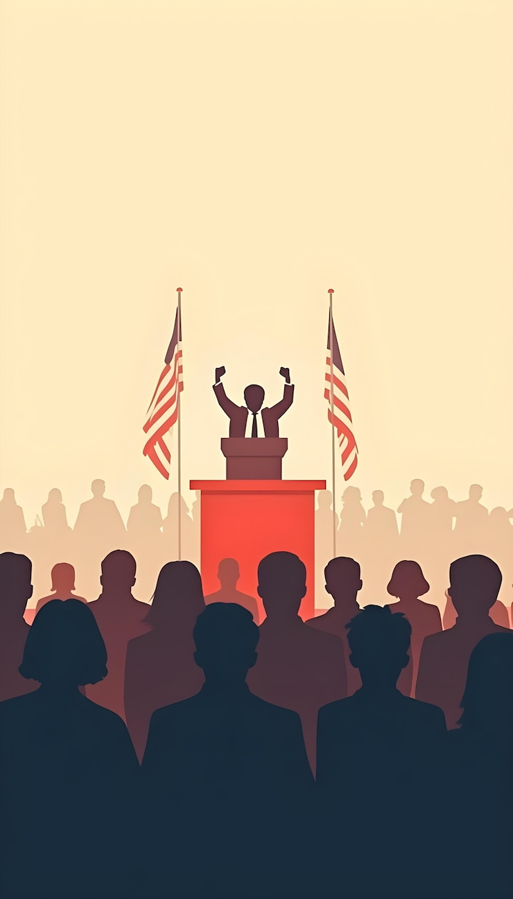 Foto gratuito concept di votazione illustrazione delle elezioni statunitensi