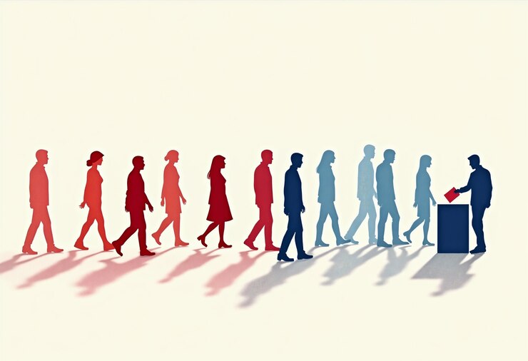 Foto gratuito concetto delle elezioni statunitensi del 2024