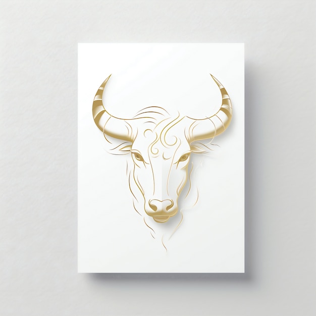 Concetto di astrologia con disegno taurus