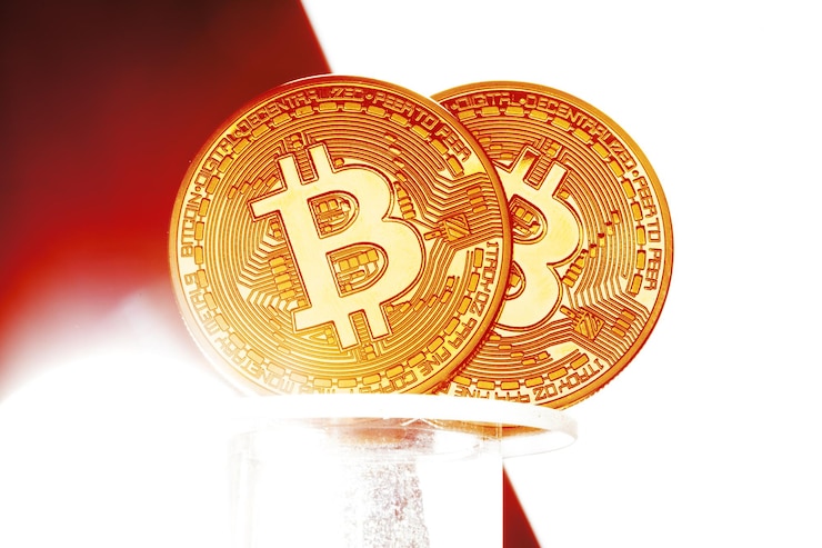 Foto gratuito concetto di bitcoin