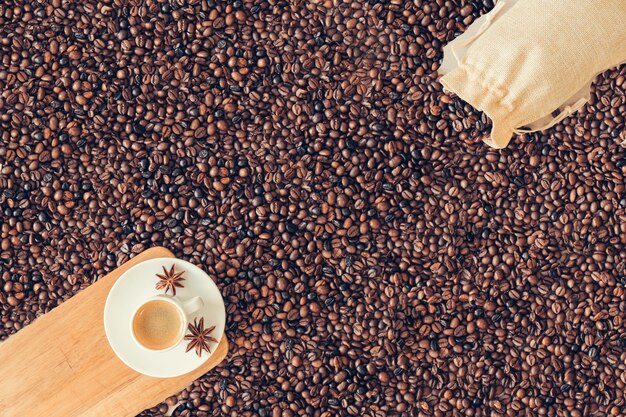 Concetto di caffè con spazio
