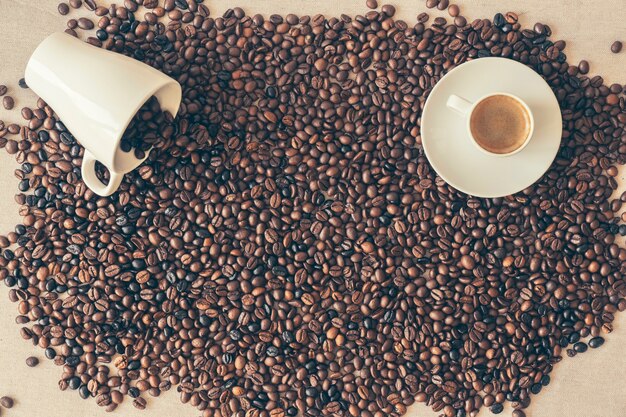 Concetto di caffè con spazio