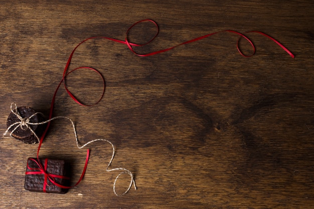 Concetto di cioccolato e Natale