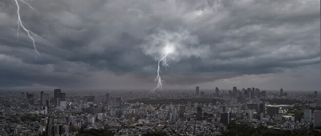 Concetto di collage di effetti meteorologici