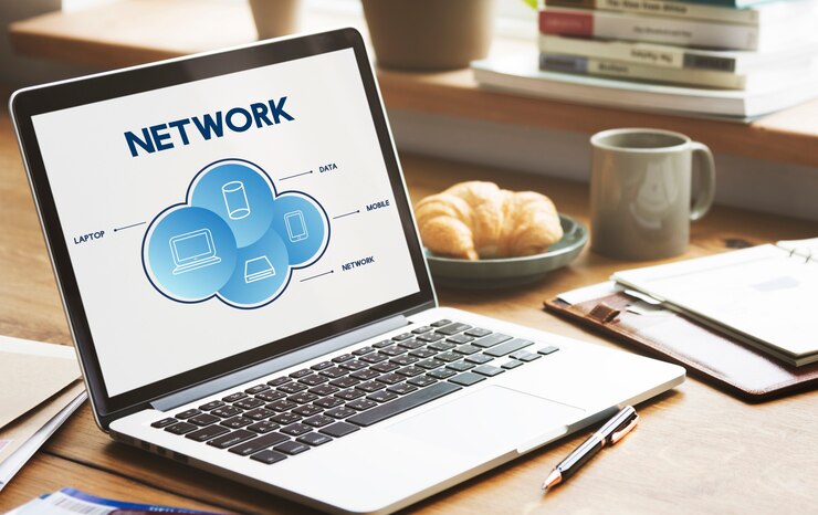 Foto gratuito concetto di connessione di comunicazione cloud di rete