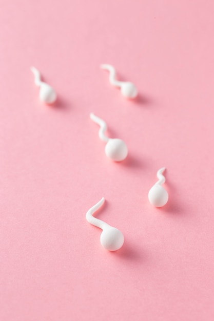 Concetto di fertilità con spermatozoi ad alto angolo