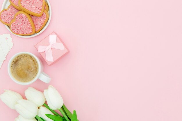 Concetto di festa della mamma con lo spazio della copia