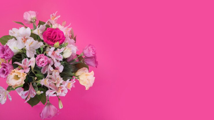 Foto gratuito concetto di fiori moderni con stile elegante