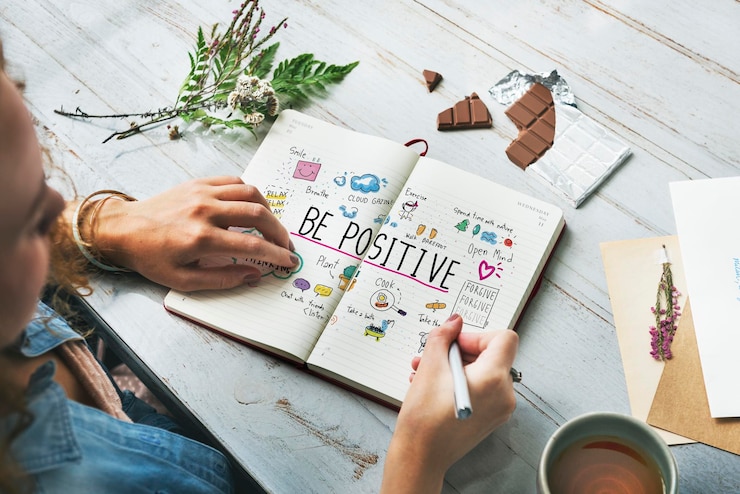 Foto gratuito concetto di illustrazioni del fumetto del messaggio di positività
