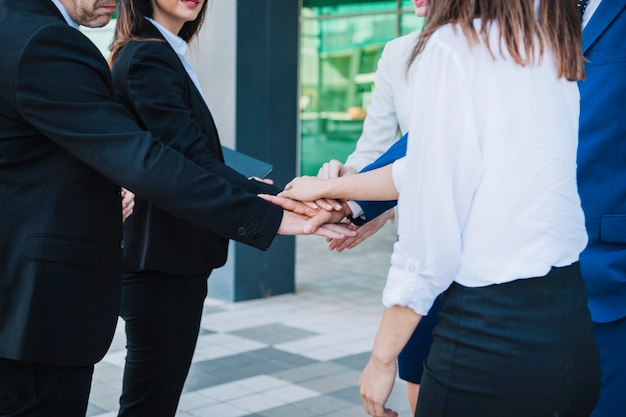 Concetto di lavoro di squadra di affari