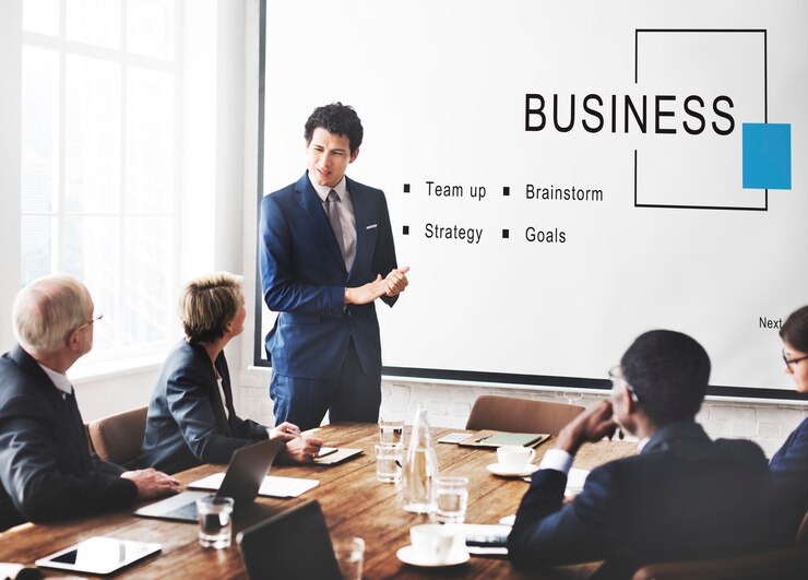 Foto gratuito concetto di obiettivi di strategia di avvio aziendale