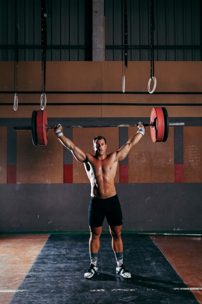 Concetto di palestra e allenamento