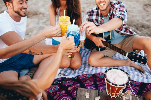 Concetto di partito di spiaggia