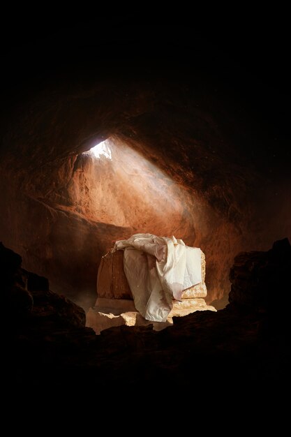 Concetto di posizione della tomba di Gesù