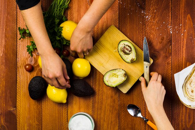 Concetto di preparazione del cibo messicano