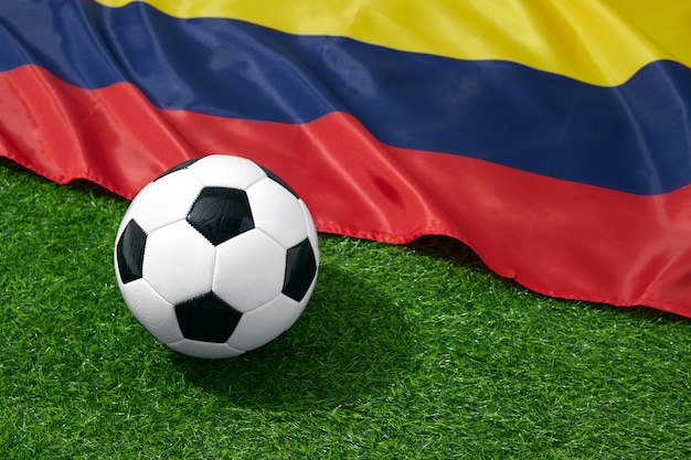 Concetto di squadra nazionale di calcio colombiana