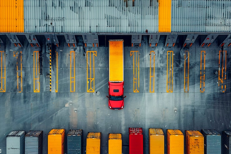 Foto gratuito concetto di trasporto e logistica