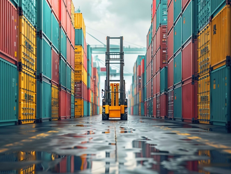 Foto gratuito concetto di trasporto e logistica