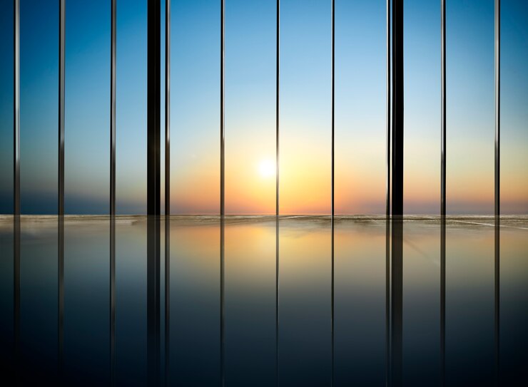 Foto gratuito concetto moderno della stanza interna contemporanea del cielo dell&#39;ufficio
